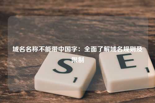 域名名称不能带中国字：全面了解域名规则及限制
