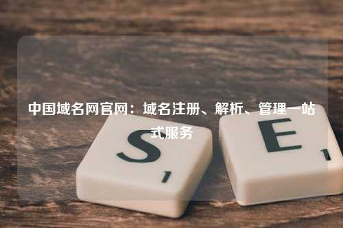 中国域名网官网：域名注册、解析、管理一站式服务